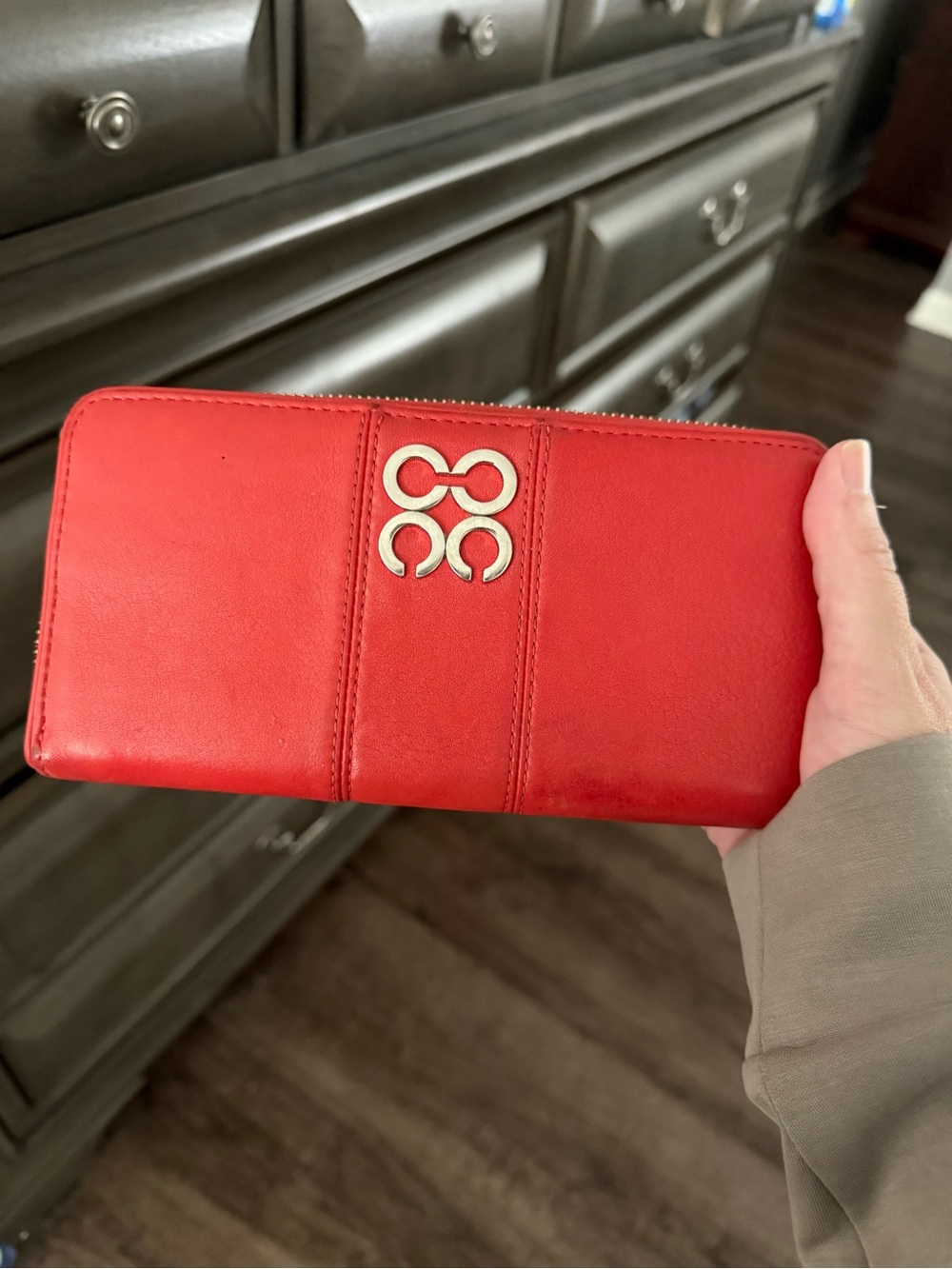 Coach Leather Zip-Around Wallet